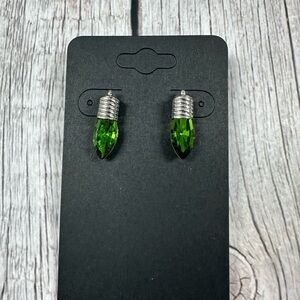 Elegant Green Drop Earrings